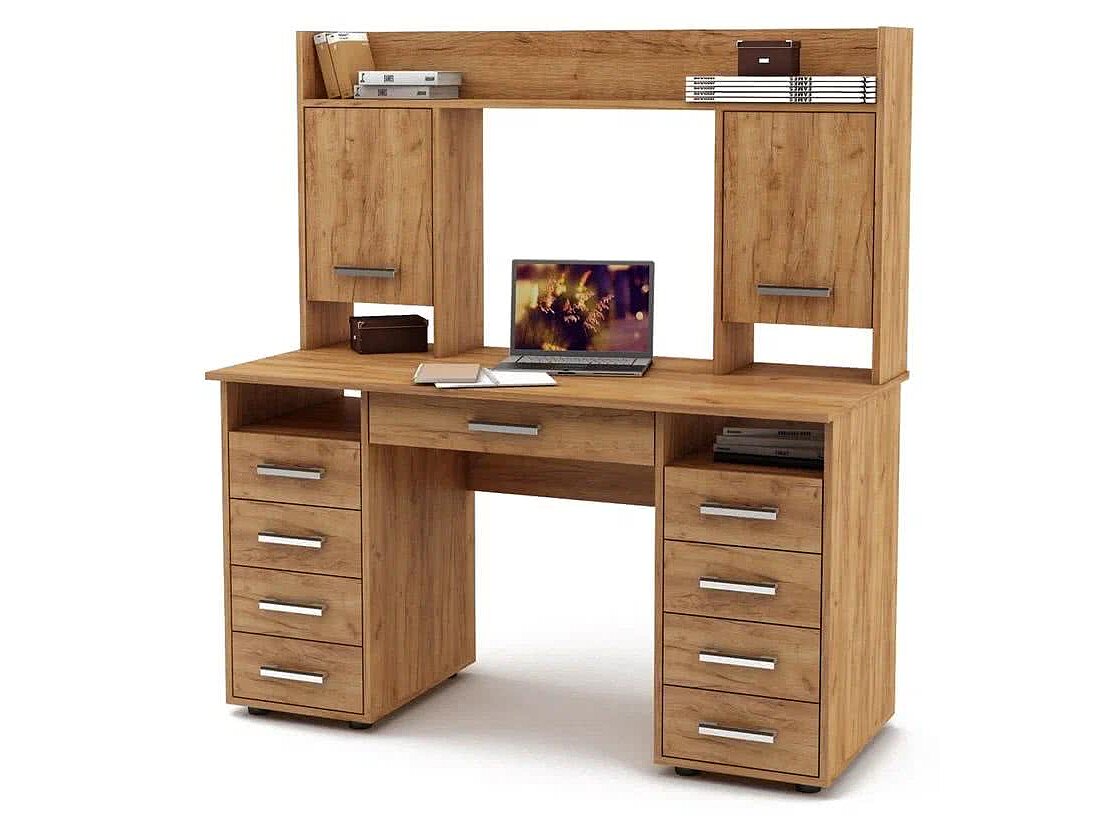 Дуб золотистый Стол МФ Мастер Остин-14Я письменный