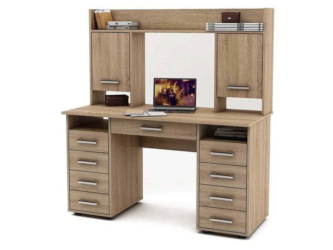 Дуб сонома Стол МФ Мастер Остин-14Я письменный