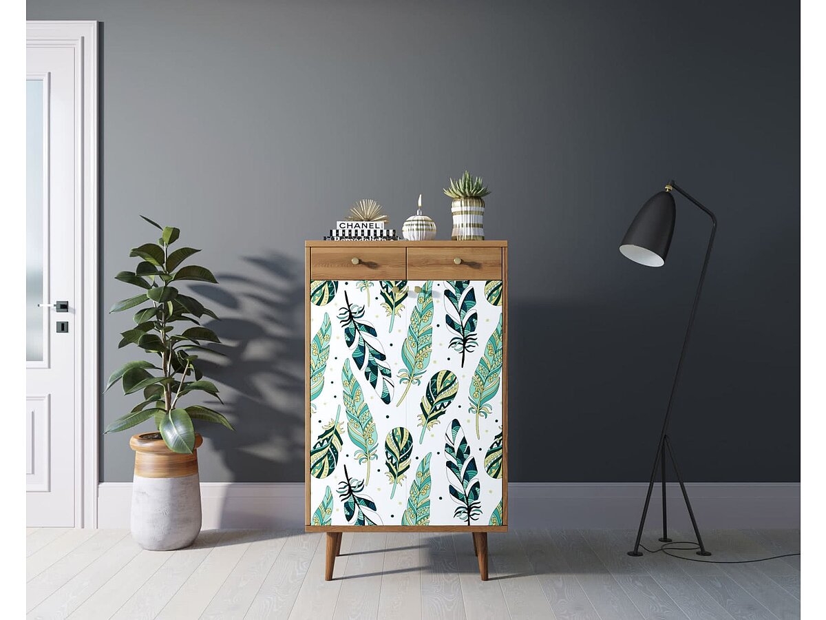 Print 44 Комод Этажерка Berber BB46 два ящика и дверки