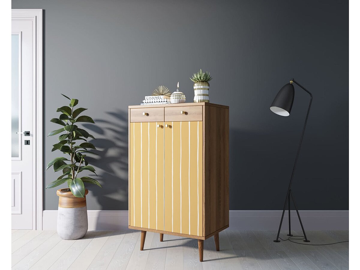 Print 43 Комод Этажерка Berber BB46 два ящика и дверки