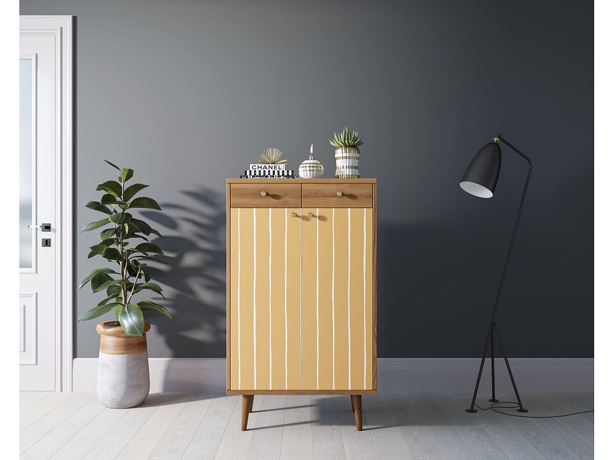 Print 43 Комод Этажерка Berber BB46 два ящика и дверки