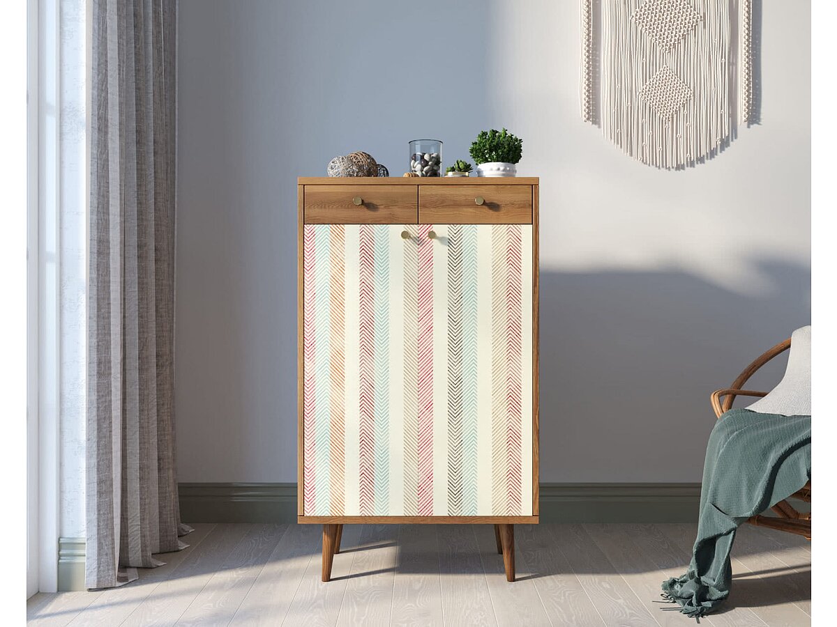 Print 45 Комод Этажерка Berber BB46 два ящика и дверки