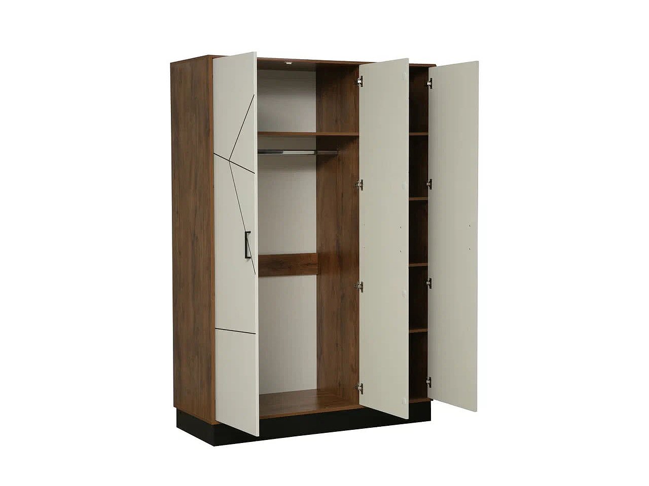 Таксония/Белый Шкаф для одежды 54.12 Гамма (3-х дв.)