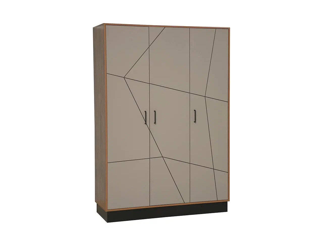 Таксония/Грей Шкаф для одежды 54.12 Гамма (3-х дв.)