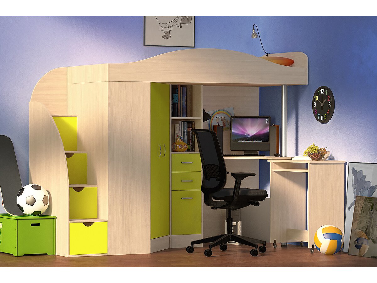 Кровать-чердак Ярофф Юниор 4