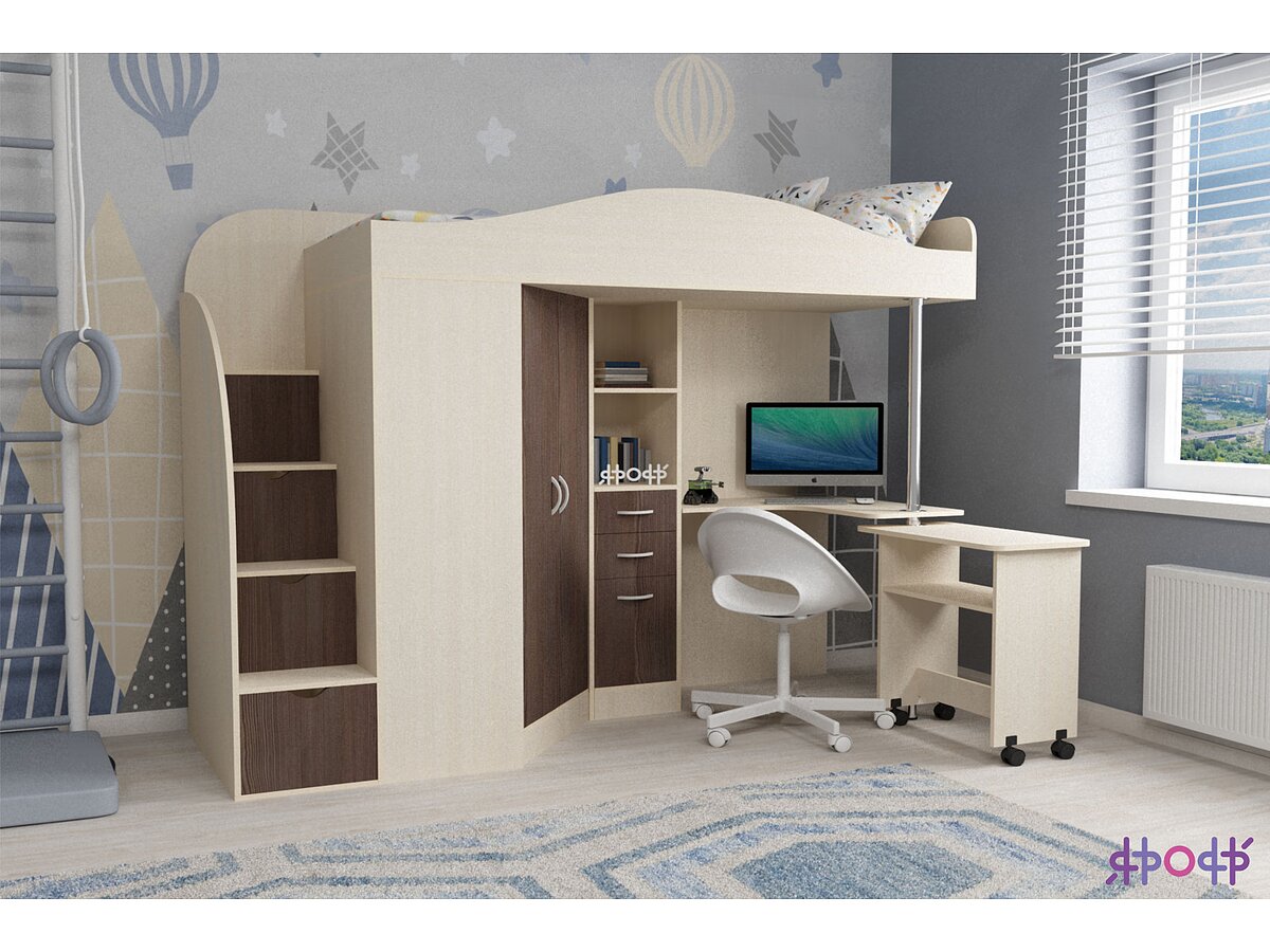 Кровать-чердак Ярофф Юниор 4