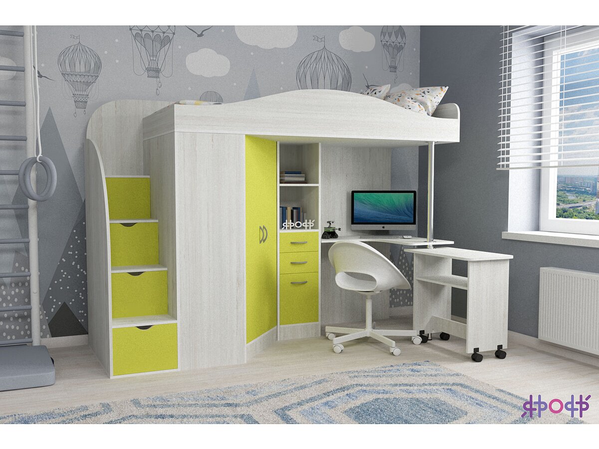 Кровать-чердак Ярофф Юниор 4