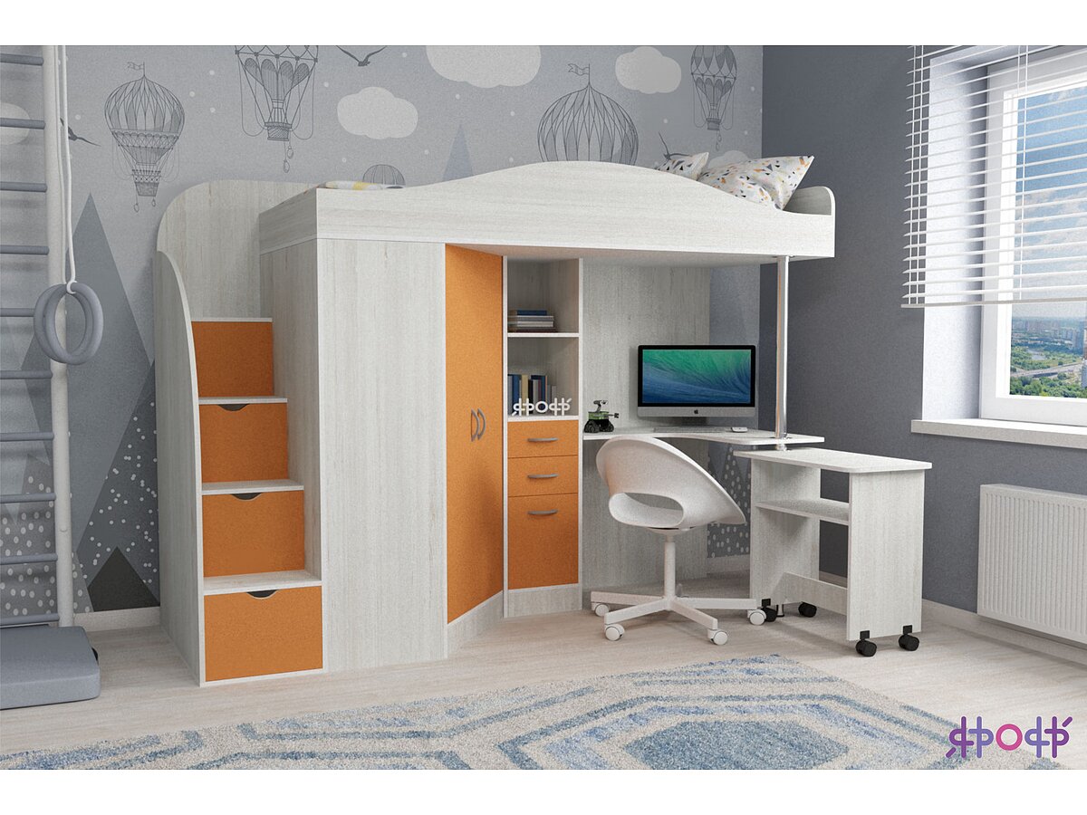 Кровать-чердак Ярофф Юниор 4