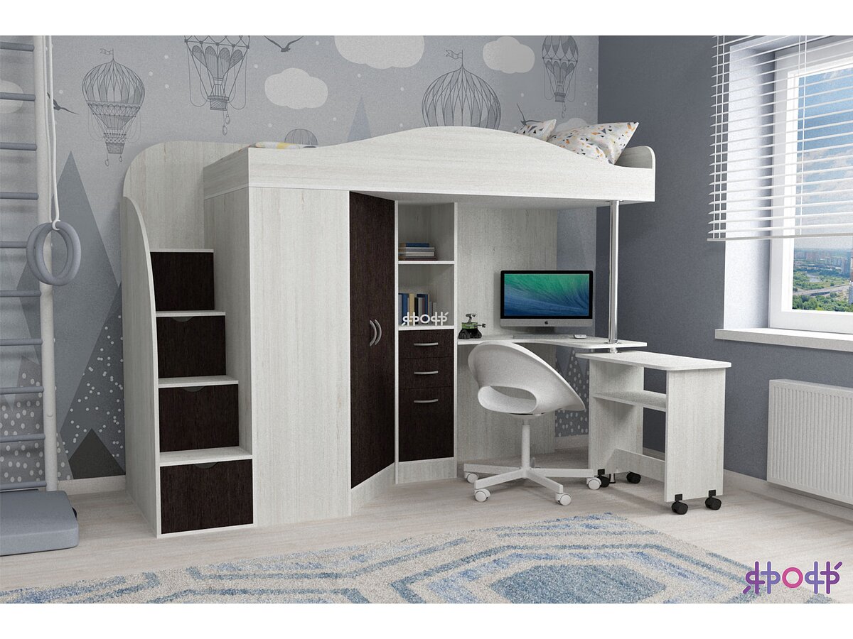 Кровать-чердак Ярофф Юниор 4