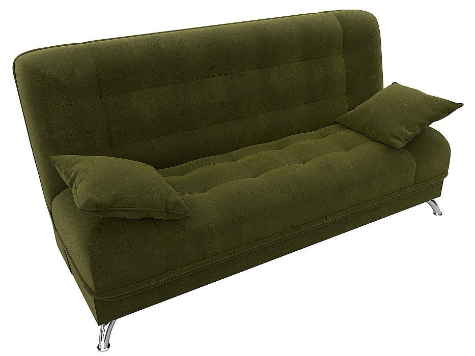 зеленый/микровельвет Диван прямой Лига Диванов Анна книжка