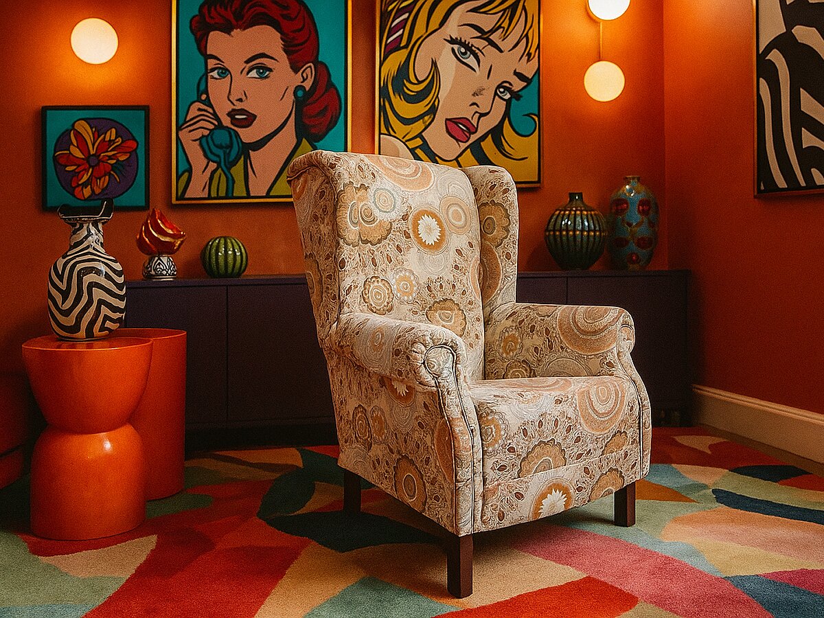 Бежево-голубой