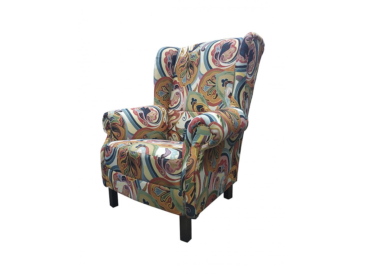 Кресло La Neige Монако с ярким, пестрым узором