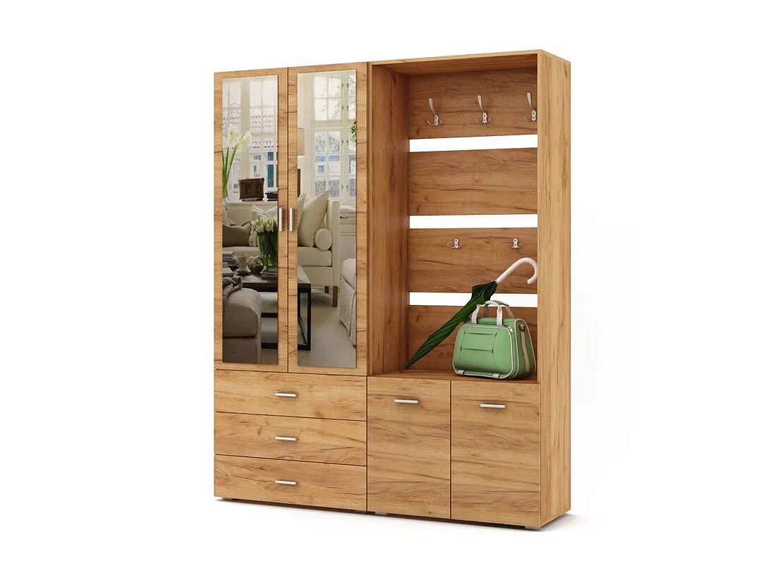 Дуб золотистый Прихожая ВМФ Мартин ПРМ-2