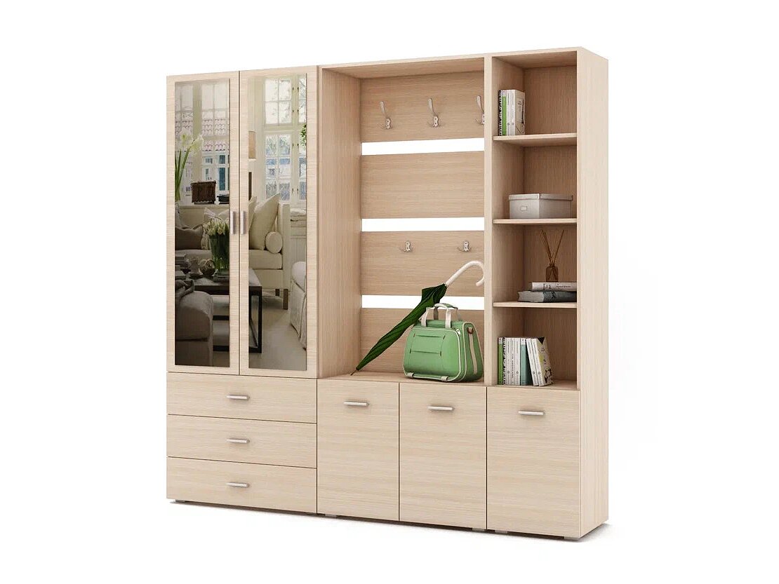 Дуб молочный Прихожая ВМФ Мартин ПРМ-3