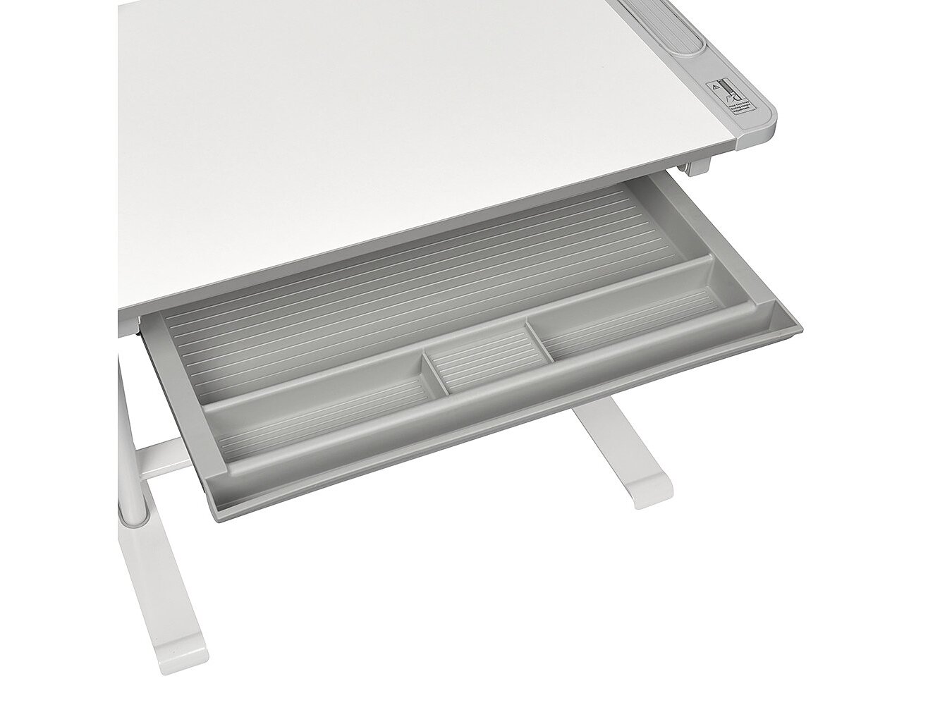 Grey Парта и стул FunDesk Littonia с лампой и подставкой