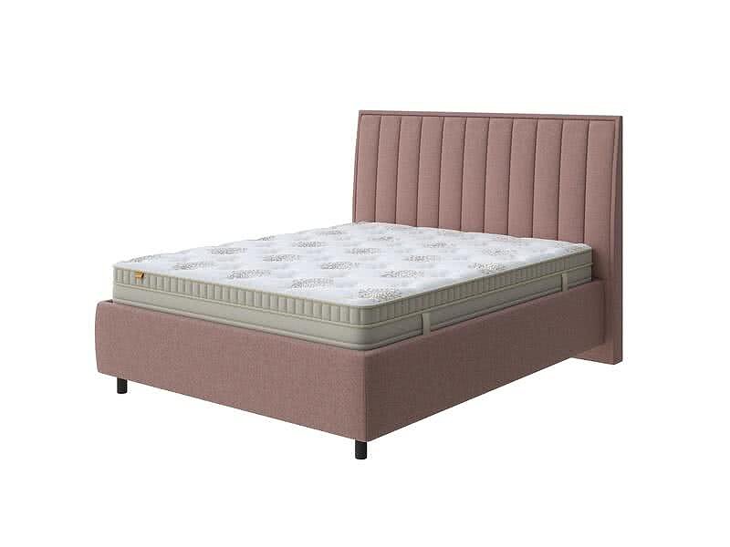 Piano 10 Винтажный розовый (шенилл) Кровать Орматек Majesty (ткань премиум)