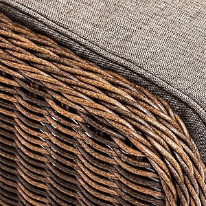 коричневый Толедо пуф плетеный, цвет коричневый