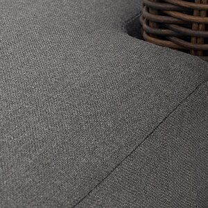 коричневый Капри кушетка из искусственного ротанга, цвет коричневый