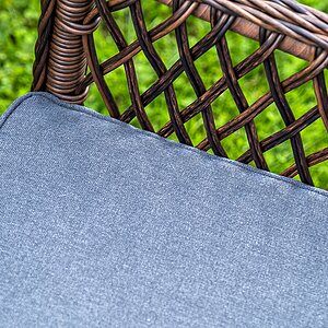 коричневый Латте плетеное кресло из искусственного ротанга, цвет коричневый