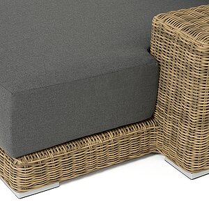 соломенный Капри кушетка из искусственного ротанга, цвет соломенный