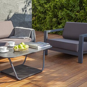 темно-серый муар, ткань темно-серая 027 Гранада кресло алюминиевое, цвет темно-серый (RAL7024) муар, ткань темно-серая 027