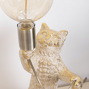 Айвори Настольная лампа Кот Эдисон Айвори