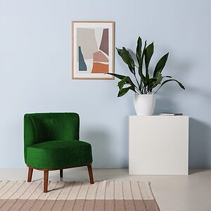 Зеленый Кресло Шафран зеленый