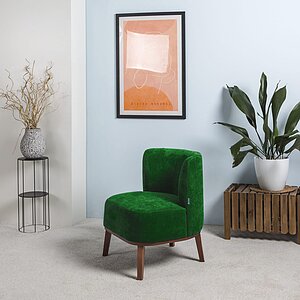 Зеленый Кресло Шафран зеленый