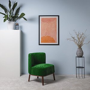 Зеленый Кресло Шафран зеленый