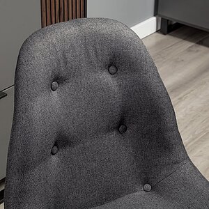 Серый Стул Eames lite тёмно-серый/натур. Бук