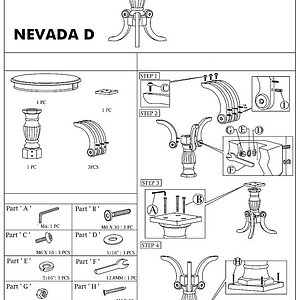 белый Стол журнальный SIGNAL NEVADA D белый/белый