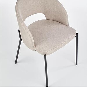 бежевый / черный Стул HALMAR K373 бежевый/черный