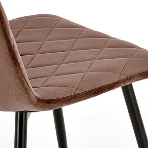 черный, коричневый Стул HALMAR K525 мокко/черный