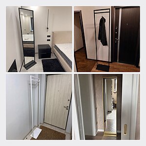 Комплект Genglass вешалка Zilosi + зеркало Zeliso