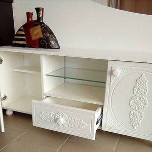 Тумба под ТВ Компасс Ассоль АС-13 (Белое дерево)