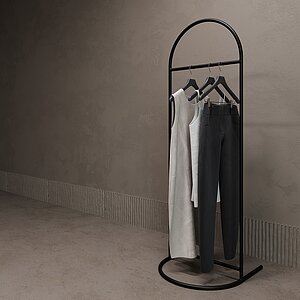Черный Вешалка напольная Genglass Evesa
