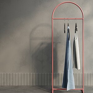 Розовый Вешалка напольная Genglass Evesa