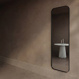 Черный Зеркало Genglass Kuvino L в раме