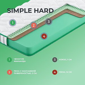 Матрас Clever Simple Hard