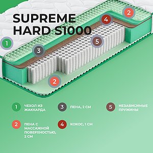 Матрас Clever Supreme Hard S1000