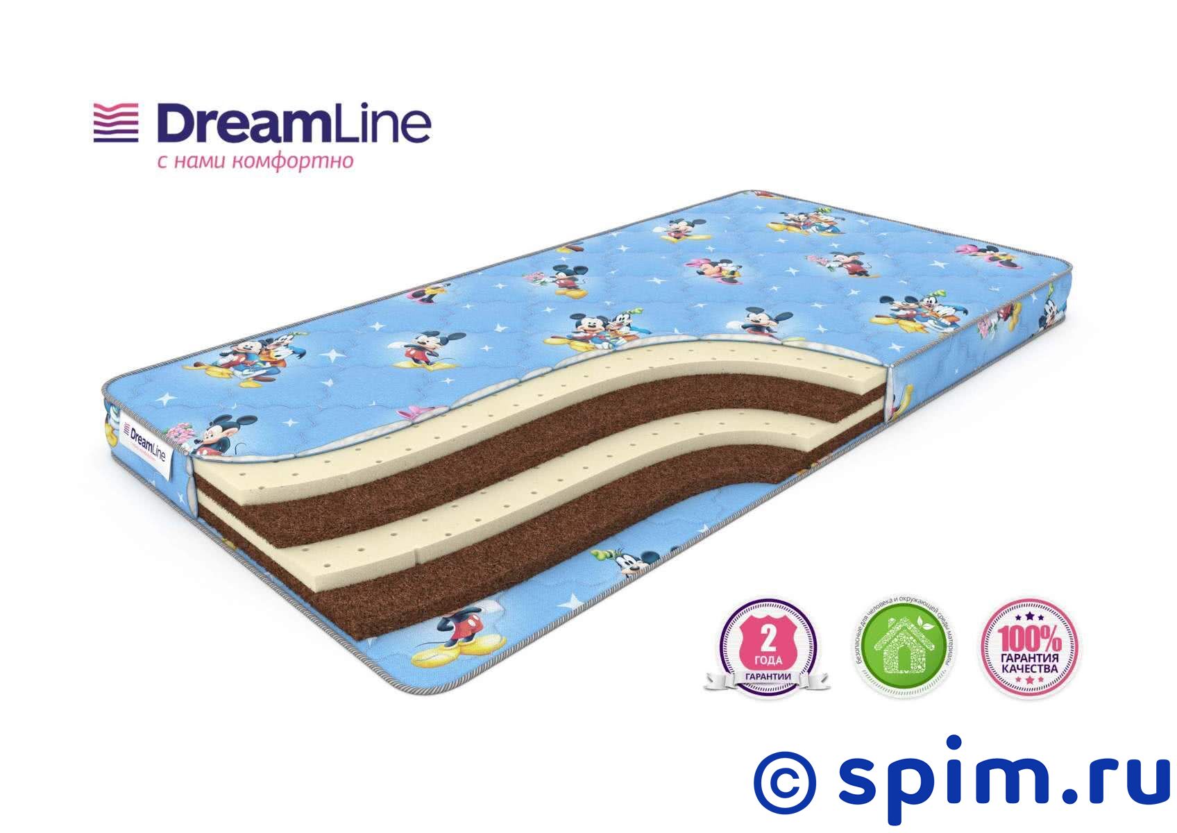 Детский матрас DreamLine Baby Mix 70х160 см Детский матрас DreamLine Baby Mix 70х160 смДетские матрасы DreamLine<br>Разносторонний матрас из чередующихся слоев кокосовой койры (3 см) и натурального латекса (3 см). Жесткость: средняя/высокая. Съемный чехол из поликотона. Высота: 12 см. Размер ДримЛайн Бэби Микс детский: 70 x 160 см<br><br>Ширина см: 70<br>Длина см: 160
