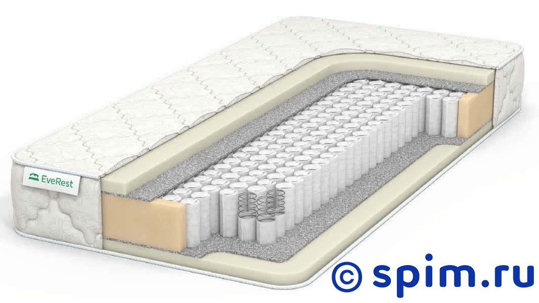 Матрас EveRest Рестфом 30 Tfk 160х200 см Матрас EveRest Рестфом 30 Tfk 160х200 смМатрасы EveRest Soft<br>Умеренно-мягкий матрас на основе блока независимых пружин (250 шт/м2) со слоями Ппу (3 см) с обеих сторон. Чехол из хлопкового жаккарда. Нагрузка, кг: до 120. Высота, см: 22-23. Размер ЭвеРест Restfom Тфк двуспальный: 160 x 200 см<br><br>Ширина см: 160<br>Длина см: 200