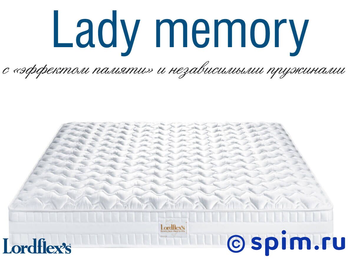 Матрас Lordflexs Lady Memory 80х200 см Матрас Lordflexs Lady Memory 80х200 смМатрасы Lordflexs<br>Матрас на основе 7-зонного пружинного блока со слоями из микроперфорированного слоя Polycell с одной стороны, с другой - Waterform с эффектом памяти. Уровень жесткости: средне-жесткий. Несъемный жаккардовый чехол. Набивка из чистого хлопка. Нагрузка, кг: 100. Высота, см: 24. Размер Лордфлекс Лэди Мемори односпальный: 80 x 200 см<br><br>Ширина см: 80<br>Длина см: 200