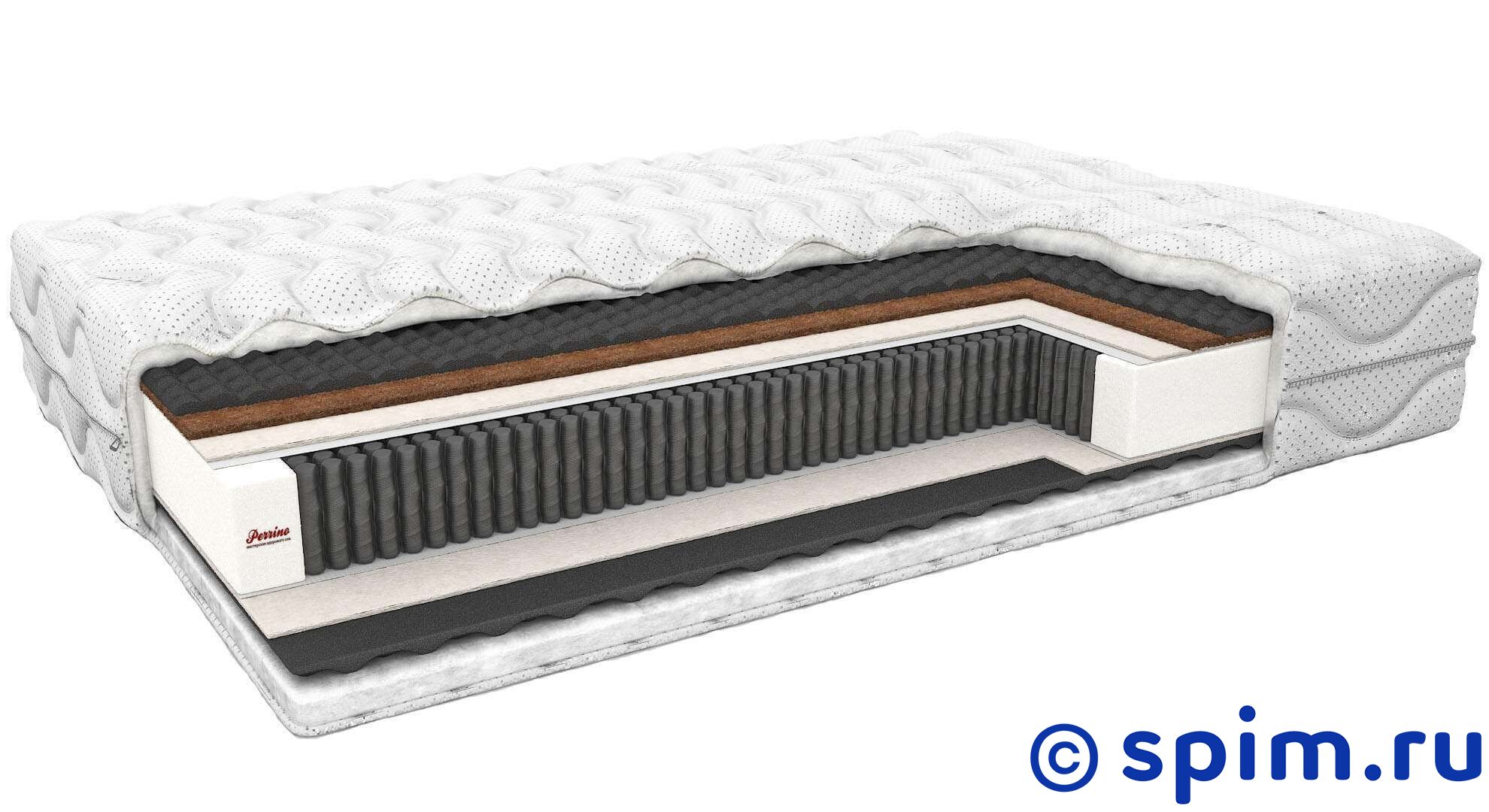 Матрас Perrino Active Gracia 120х200 см Матрас Perrino Active Gracia 120х200 смПружинные матрасы Perrino Active<br>Разносторонний матрас на основе блока Touch1000 (500 пружин на м2) с прослойками из пены с угольным фильтром ActiveCoal с обеих сторон и из кокосовой койры с одной из сторон. Жесткость: средняя/низкая. Съемный чехол из трикотажа. Высота, см: 23. Размер Перрино Актив Грация полутораспальный: 120 x 200 см<br><br>Ширина см: 120<br>Длина см: 200<br>Линейка: Active1