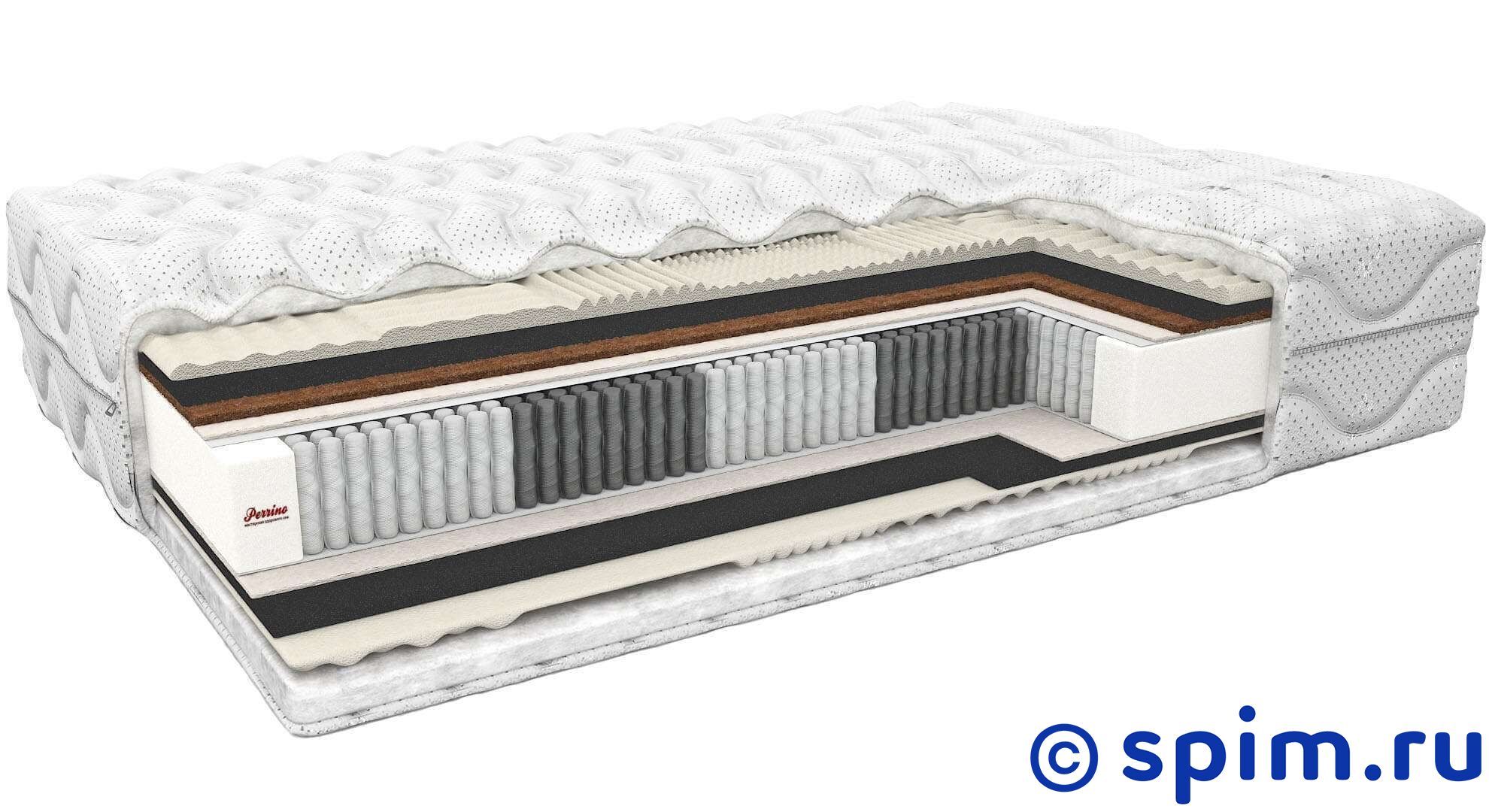 Матрас Perrino Active Organik 200х195 см Матрас Perrino Active Organik 200х195 смПружинные матрасы Perrino Active<br>Разносторонний матрас на основе блока Touch1000 (500 пружин на м2) с прослойками из 7-зонного натурального латекса, пены с угольным фильтром ActiveCoal с обеих сторон и из кокосовой койры с одной из сторон. Жесткость: средняя/низкая. Съемный чехол из трикотажа. Высота, см: 26. Размер Перрино Актив Органик 2-спальный: 200 x 195 см<br><br>Ширина см: 200<br>Длина см: 195<br>Линейка: Active1
