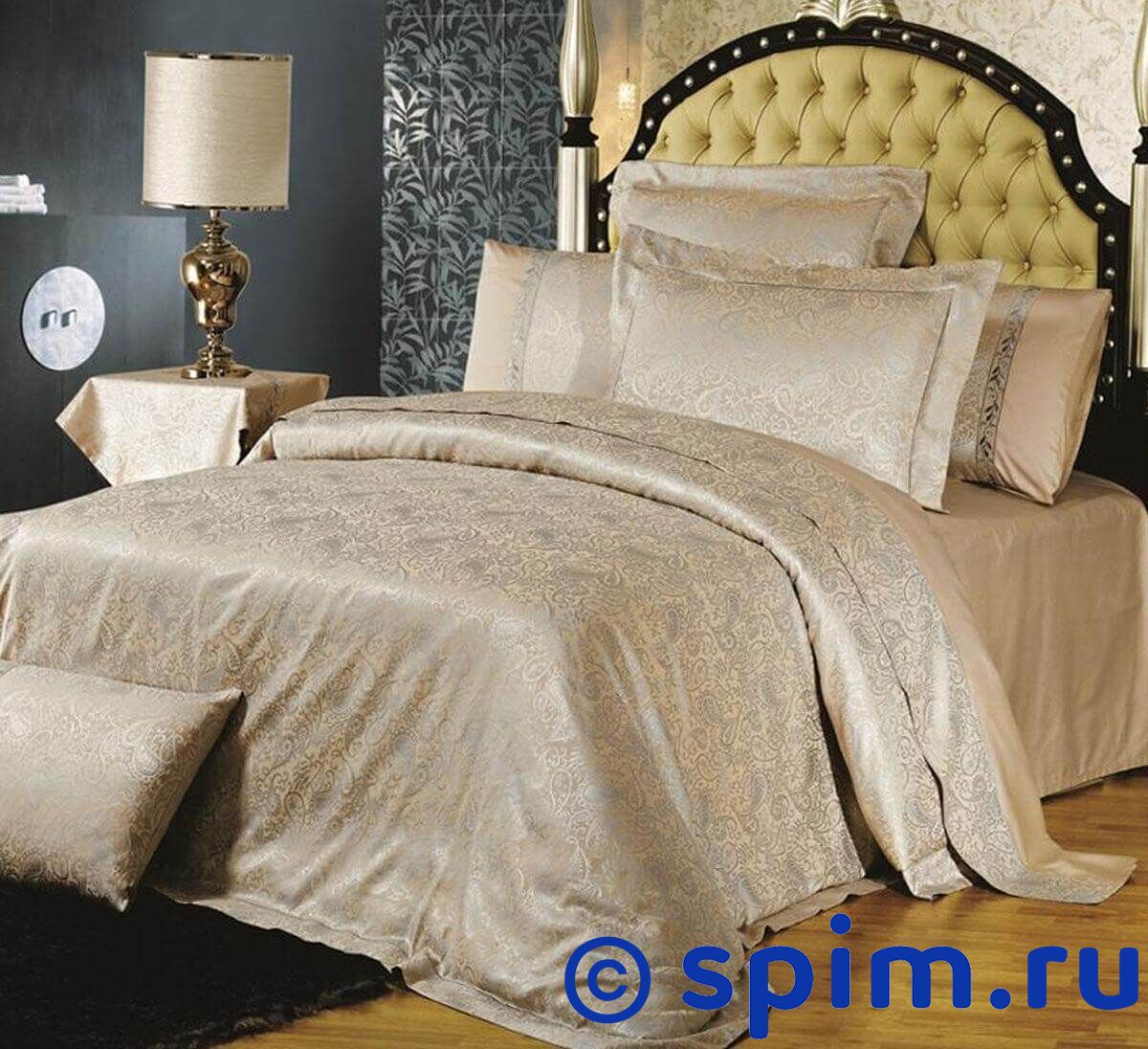 Комплект Asabella 610 Семейное Комплект Asabella 610 СемейноеЖаккардовое постельное белье Asabella<br>Состав: верх пододеяльника и наволочек - жаккардовый люкс-сатин (55% вискоза, 45% хлопок). Оборотная сторона пододеяльника, наволочек и простыня – люкс-сатин (100% хлопок). Размер : Семейное<br><br>Размер: Семейное