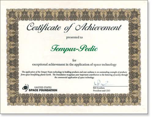 Сертификат TEMPUR