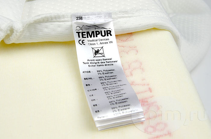 Ярлык подушки Tempur Millennium