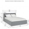 Кровать 1400 Макси с основанием и подъемным механизмом ультра смок