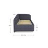 Кровать Sonum Paola (металлическое основание) — Цена 23990 р. — Обивка из кожи или ткани